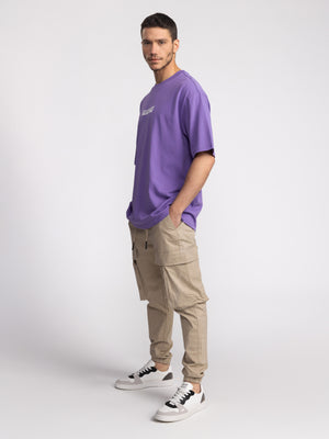 T-SHIRT OVER SIZE Purple / XXS