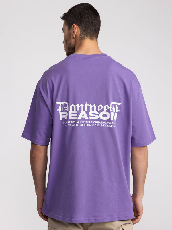 T-SHIRT OVER SIZE Purple / XXS
