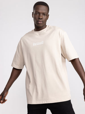 T-SHIRT OVER SIZE Stone / XXS