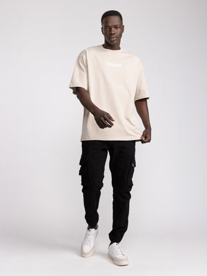 T-SHIRT OVER SIZE Stone / XXS