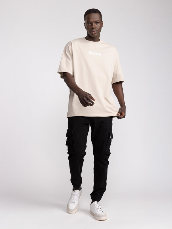 T-SHIRT OVER SIZE Stone / XXS