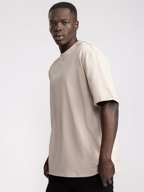 T-SHIRT OVER SIZE Stone / XXS