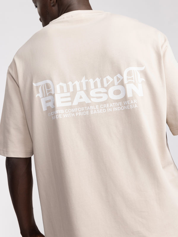 T-SHIRT OVER SIZE Stone / XXS