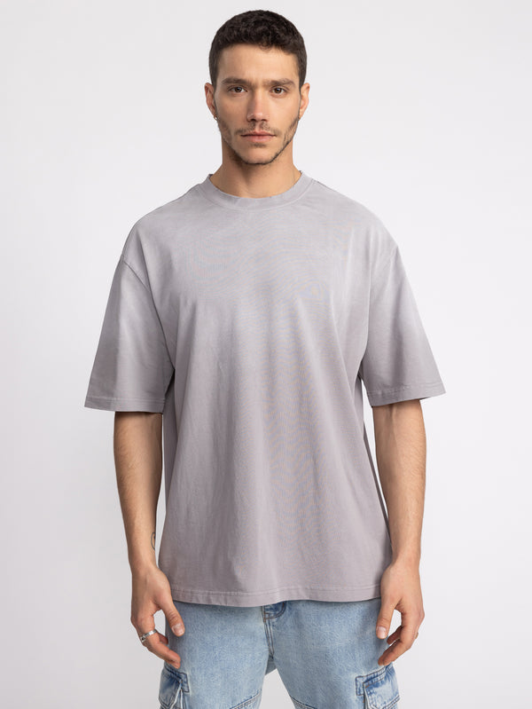 T-SHIRT OVER SIZE Light Gray / XXS
