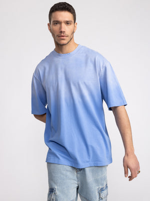 T-SHIRT OVER SIZE Light Blue / XXS