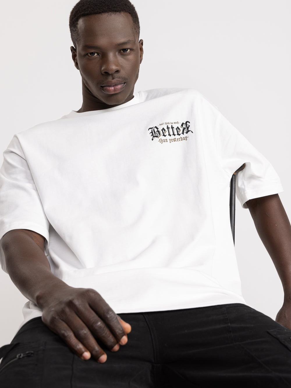 T-SHIRT OVER SIZE Cream / XXS