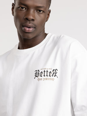 T-SHIRT OVER SIZE Cream / XXS