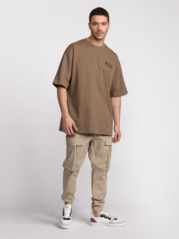 T-SHIRT OVER SIZE Brown / XXS