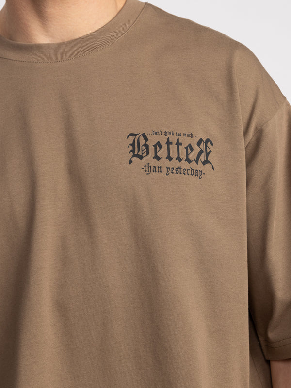 T-SHIRT OVER SIZE Brown / XXS