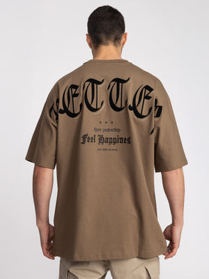 T-SHIRT OVER SIZE Brown / XXS