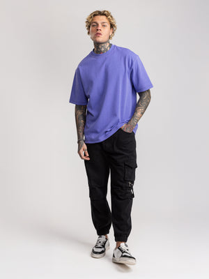 T-SHIRT OVER SIZE Purple / XXS