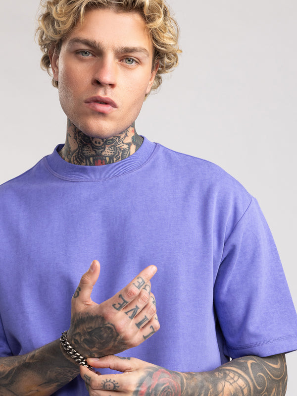 T-SHIRT OVER SIZE Purple / XXS