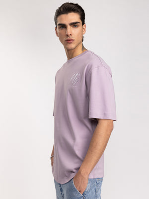 T-SHIRT OVER SIZE Lilac / XXS