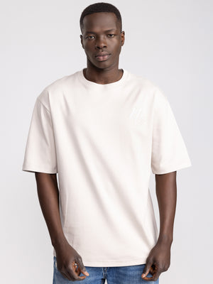 T-SHIRT OVER SIZE Stone / XXS