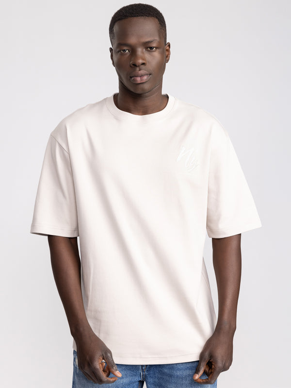 T-SHIRT OVER SIZE Stone / XXS