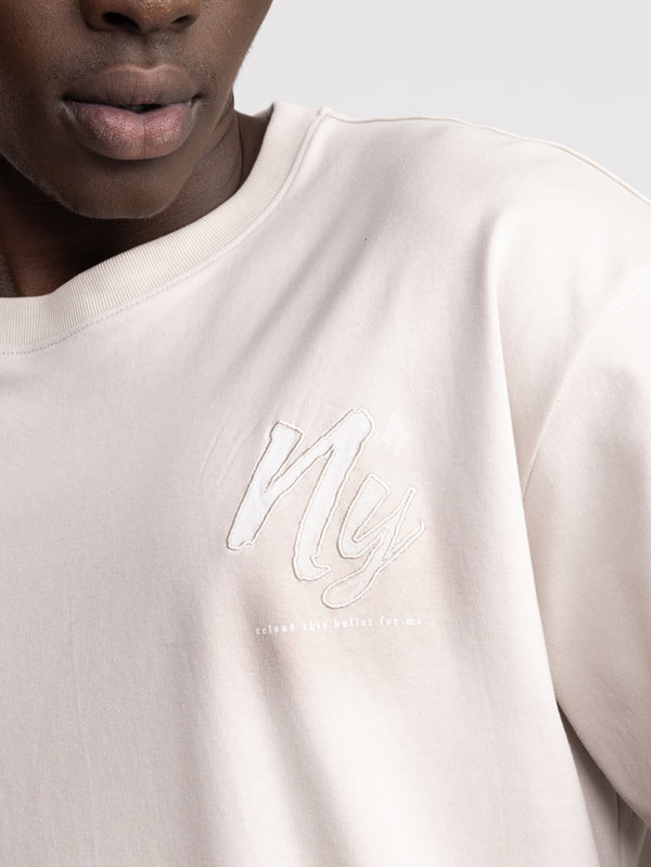 T-SHIRT OVER SIZE Stone / XXS