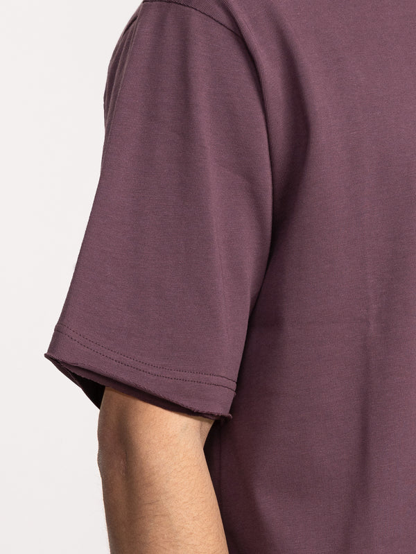 T-SHIRT OVER SIZE Eggplant / XXS