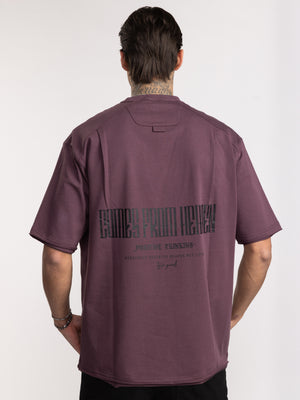 T-SHIRT OVER SIZE Eggplant / XXS