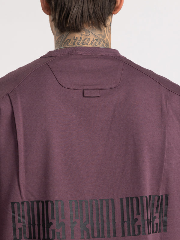 T-SHIRT OVER SIZE Eggplant / XXS