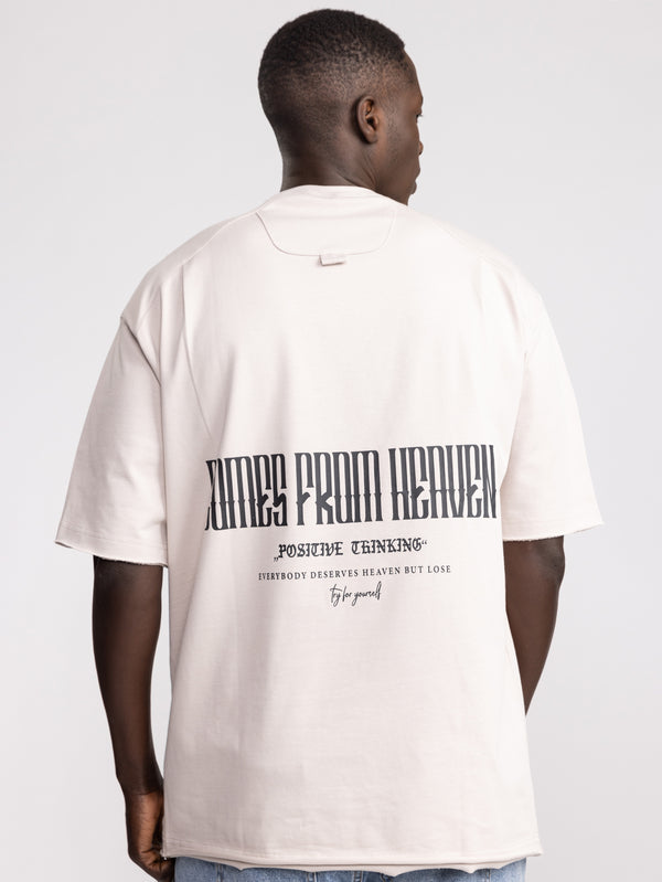 T-SHIRT OVER SIZE Light Gray / XXS