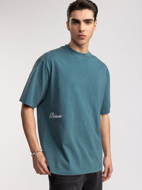 T-SHIRT OVER SIZE Green / XXS