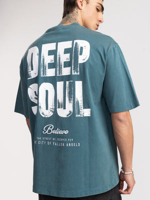 T-SHIRT OVER SIZE Green / XXS