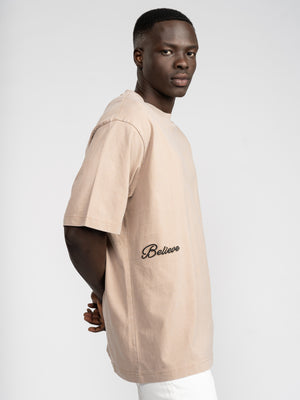 T-SHIRT OVER SIZE Mocha / XXS