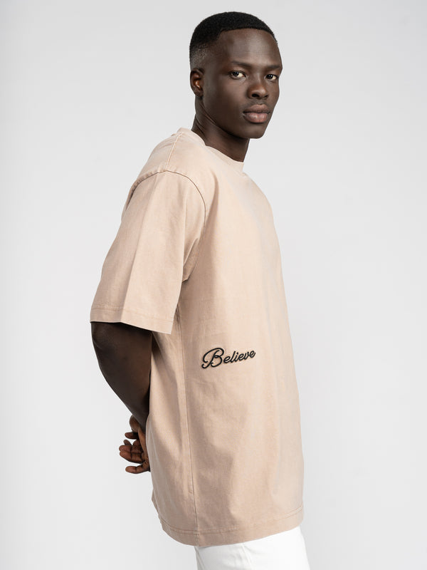 T-SHIRT OVER SIZE Mocha / XXS