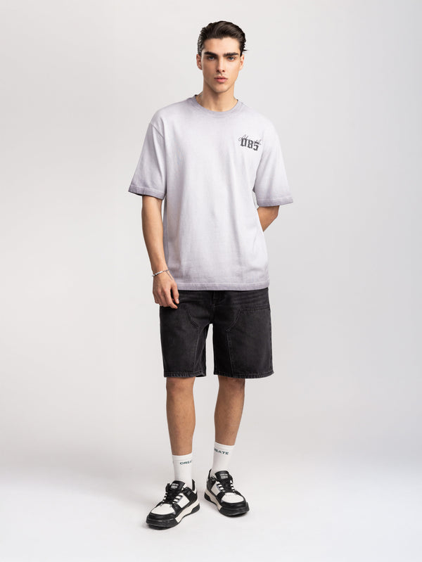 T-SHIRT OVER SIZE Gray / XXS