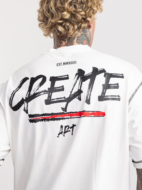 T-SHIRT OVER SIZE White / XXS