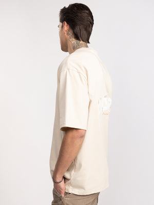 T-SHIRT OVER SIZE Stone / XXS