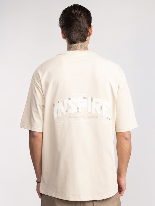 T-SHIRT OVER SIZE Stone / XXS