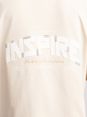 T-SHIRT OVER SIZE Stone / XXS