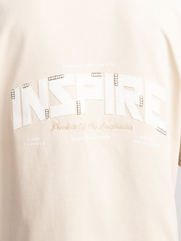 T-SHIRT OVER SIZE Stone / XXS