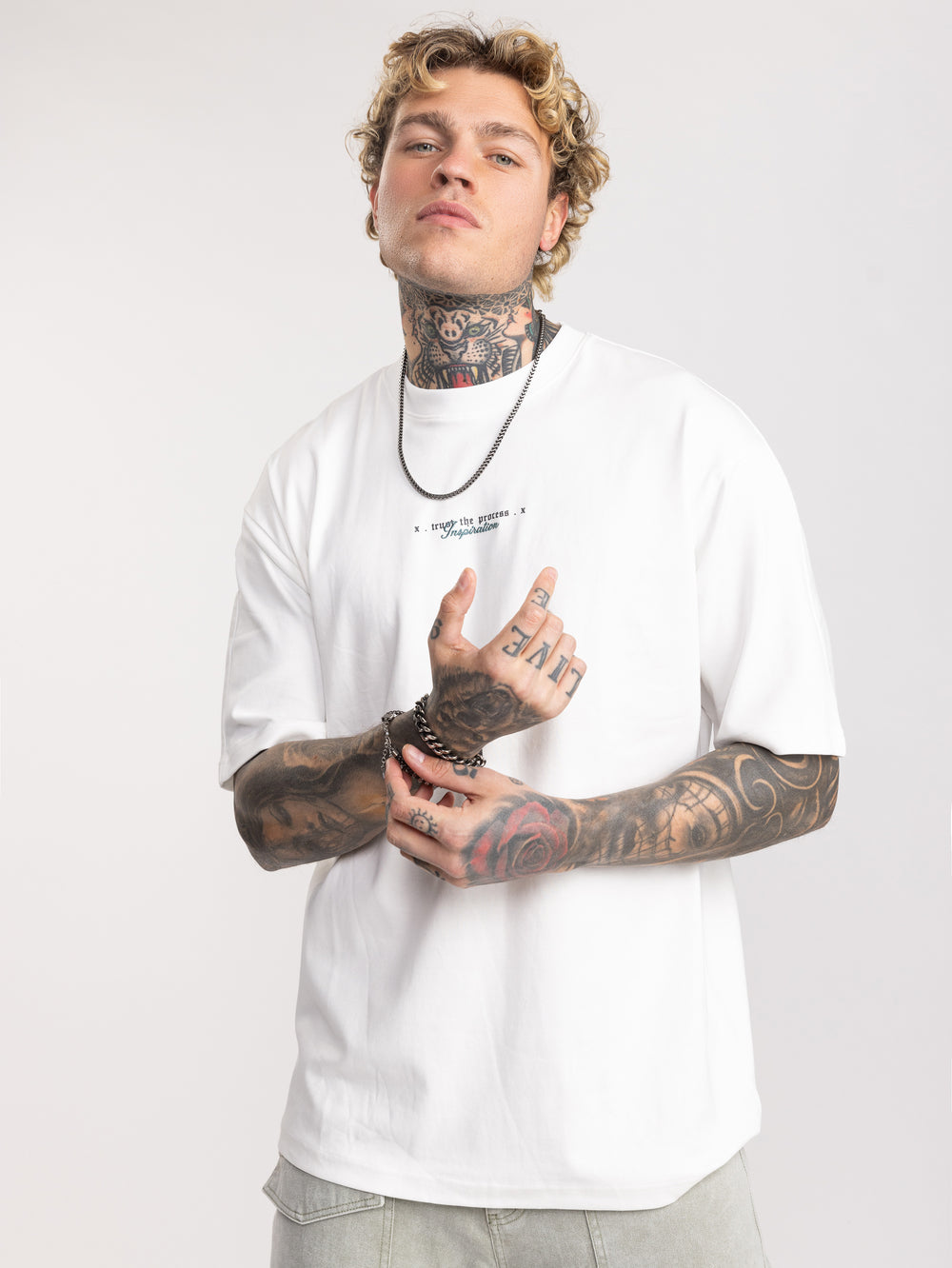 T-SHIRT OVER SIZE White / XXS