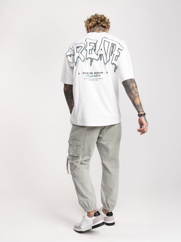 T-SHIRT OVER SIZE White / XXS