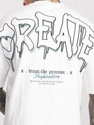 T-SHIRT OVER SIZE White / XXS