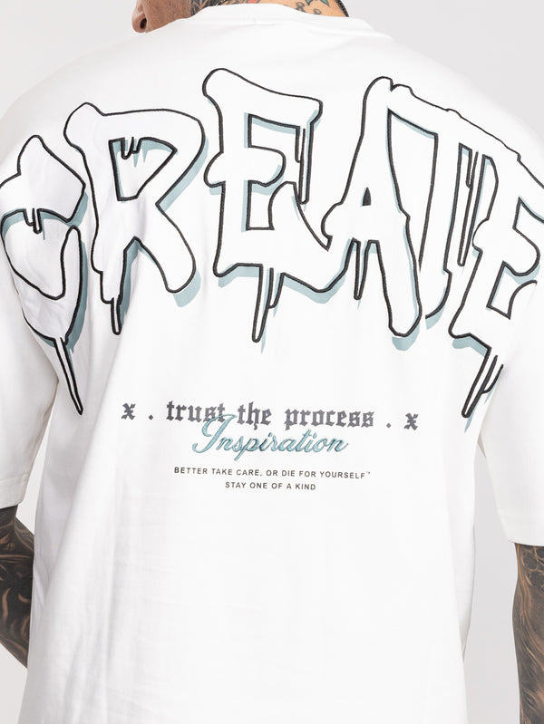 T-SHIRT OVER SIZE White / XXS