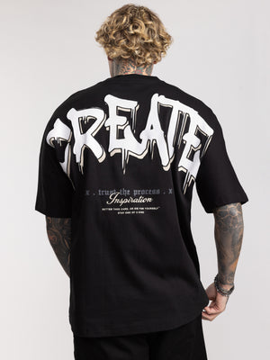 T-SHIRT OVER SIZE Black / XXS
