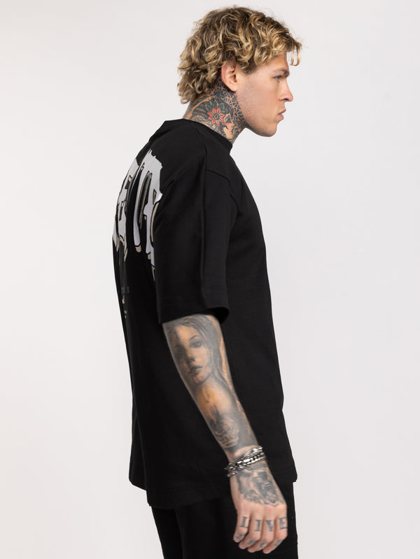 T-SHIRT OVER SIZE Black / XXS