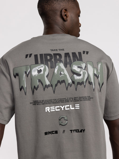 T-SHIRT OVER SIZE Dark Gray / XXS