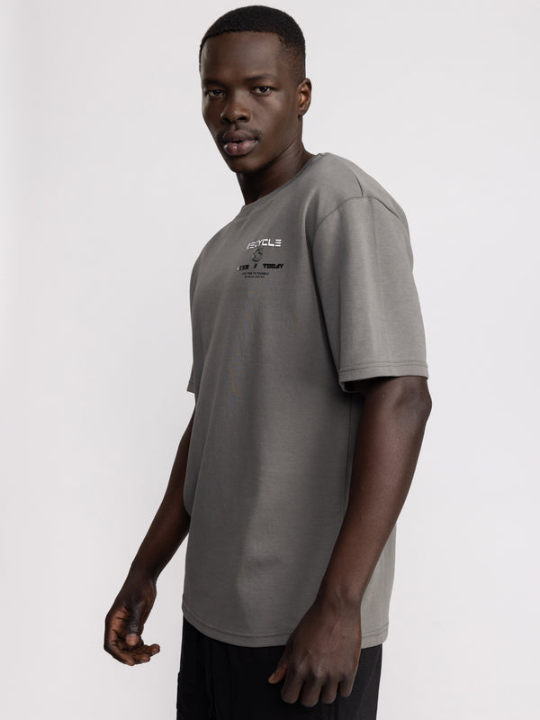 T-SHIRT OVER SIZE Dark Gray / XXS