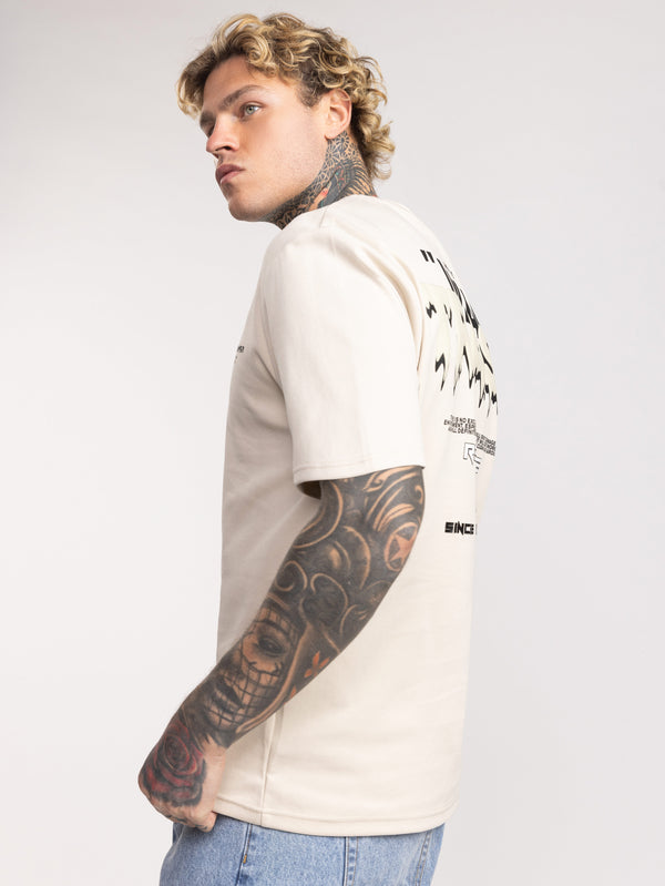 T-SHIRT OVER SIZE Beige / XXS