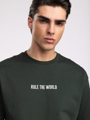 T-SHIRT OVER SIZE Boston Green / XXS