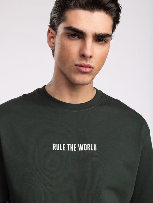 T-SHIRT OVER SIZE Boston Green / XXS
