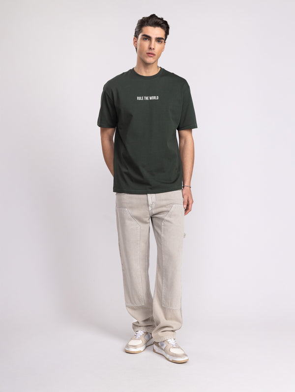 T-SHIRT OVER SIZE Boston Green / XXS