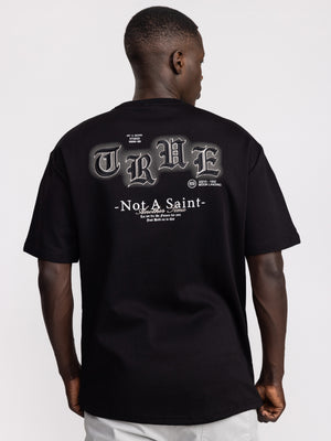 T-SHIRT OVER SIZE Black / XXS