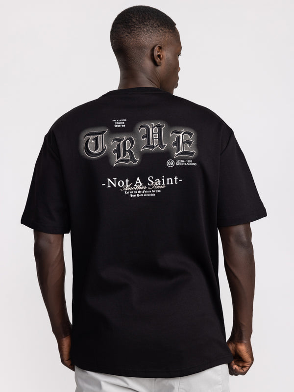 T-SHIRT OVER SIZE Black / XXS