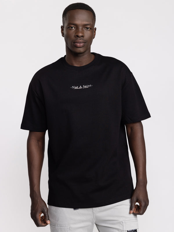 T-SHIRT OVER SIZE Black / XXS