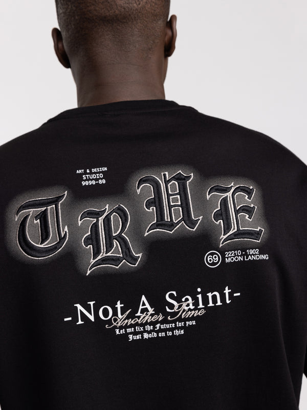 T-SHIRT OVER SIZE Black / XXS